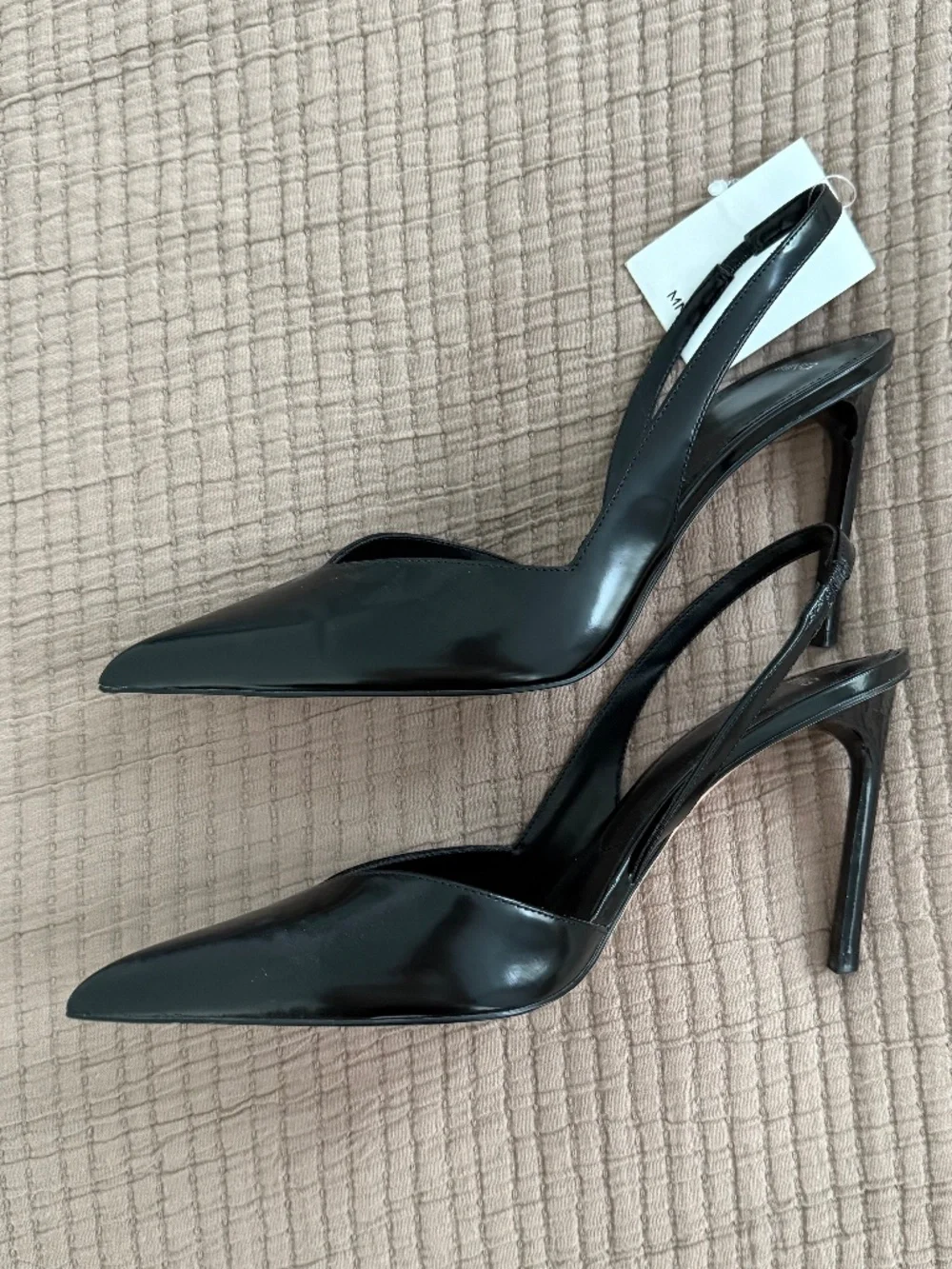 NWT - Black Mango Sling Backs